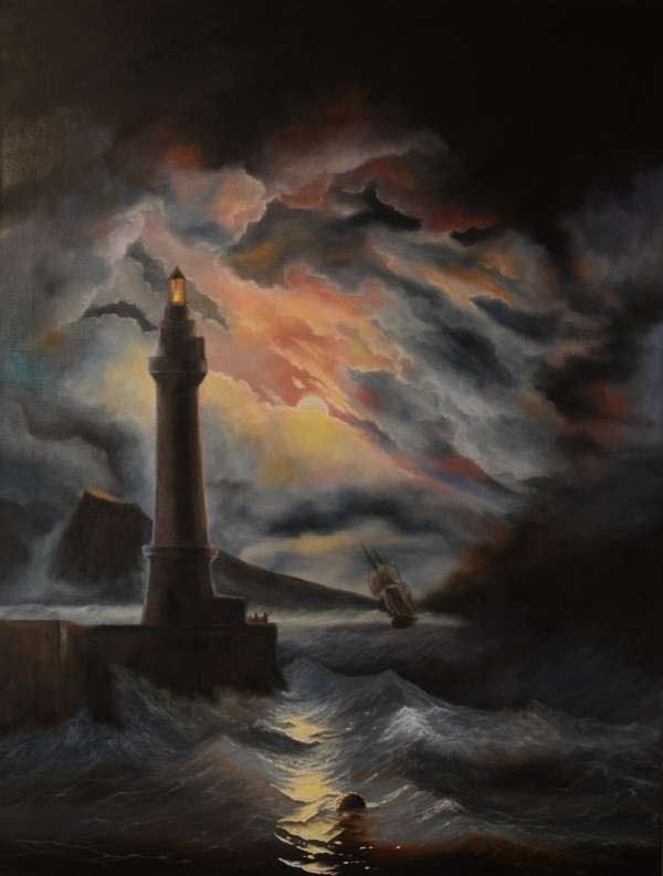 Neapolitan Lighthouse by Ivan Aivazovsky